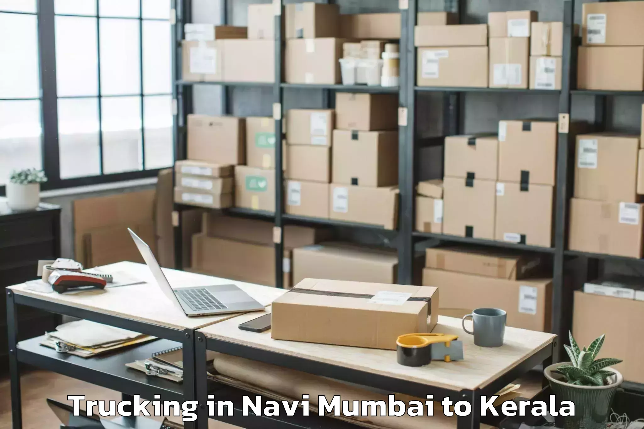 Professional Navi Mumbai to Kerala University Thiruvananth Trucking